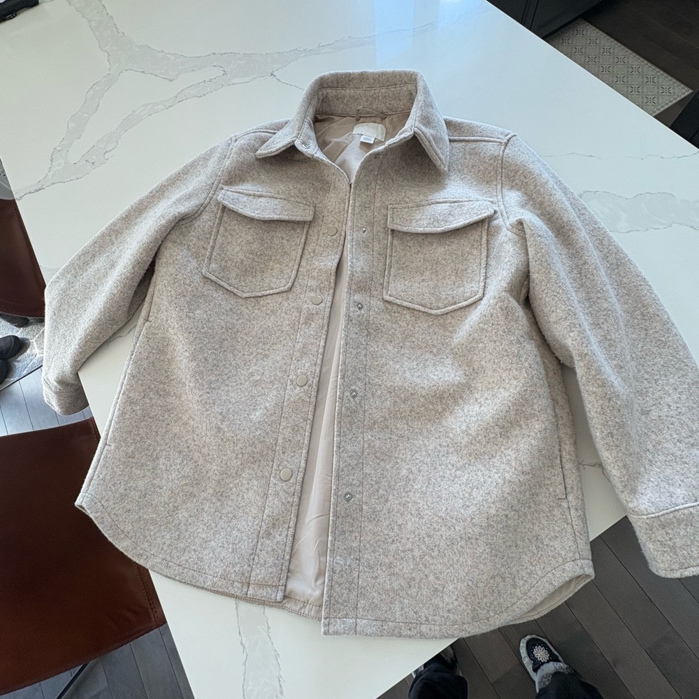 H&M Light Beige Women's Shacket